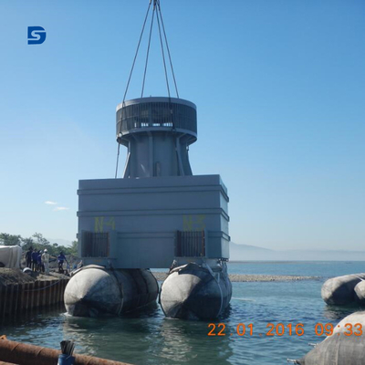 Kurtarma Yerleştirme Deniz Kauçuk Hava Yastığı Gemisi Yüksek Basınçlı Kaldırma Başlattı